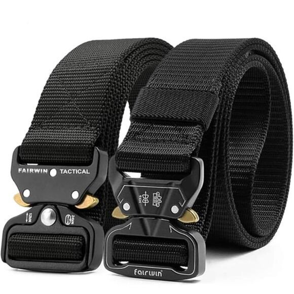 Men's Tactical Belt, 2 Pack 1.5 Inch Military Tactical Belts for Men, Web Belt - Picture 7 of 7